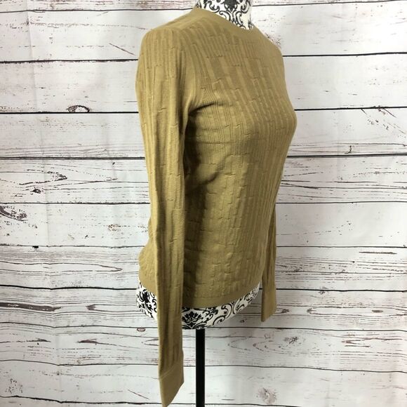 J Brand Kohler Cotton Knit Lightweight Sweater Kelp XS S - Picture 3 of 10
